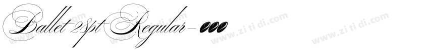 Ballet 28pt Regular字体转换